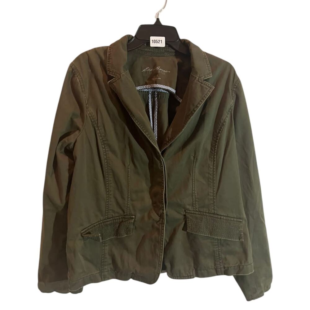 Vintage Eddie Bauer Womens Chore Barn Coat Field Jacket Women's Size 16 Olive
